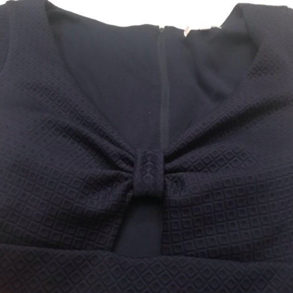 Emerald Sundae Navy Retro Cut Out Cocktail Dress - Picture 3 of 4